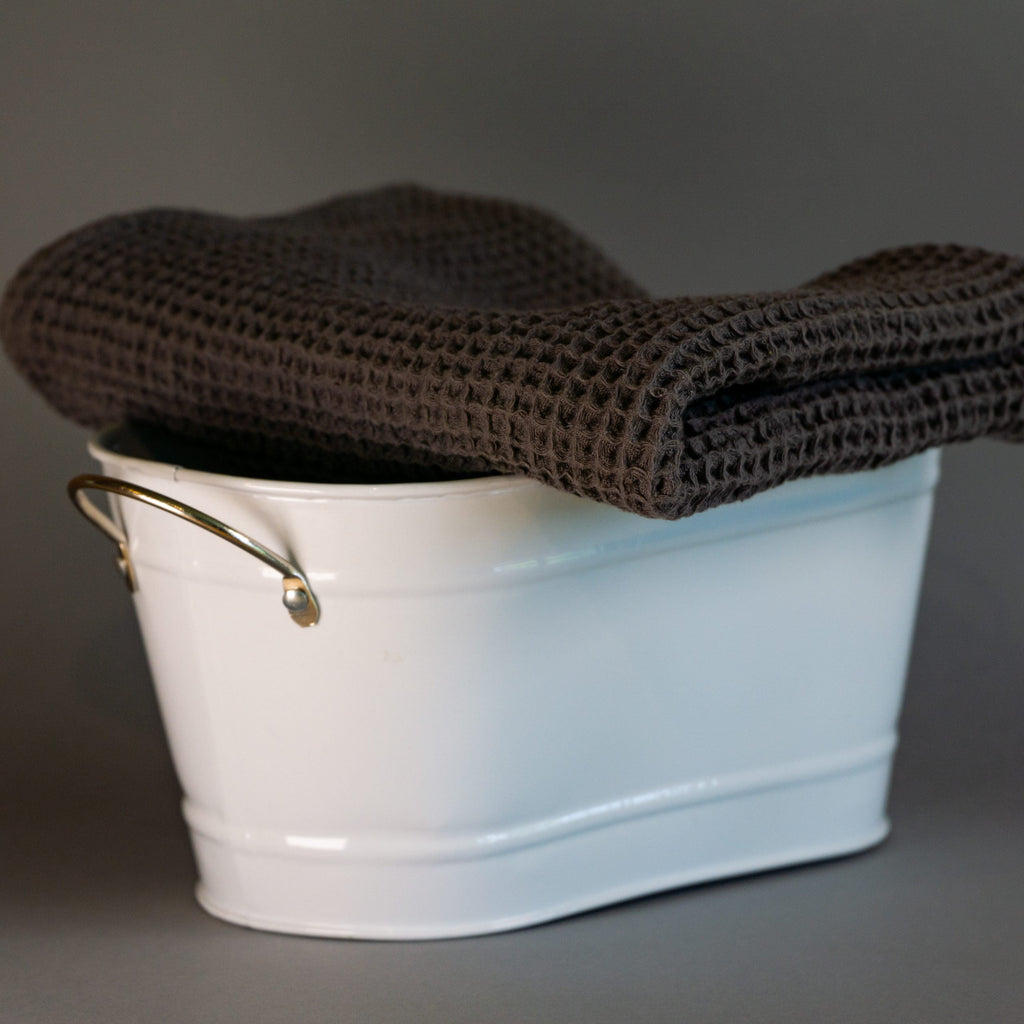 Waffle fabric towel for face and hands